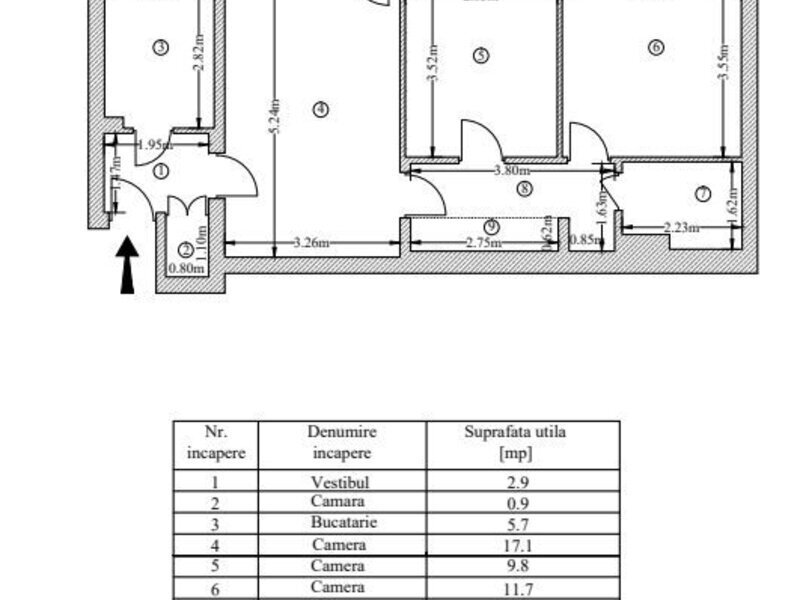 Bucur Obor, pe Mihai Bravu, 5 minute metrou, bloc reabiliat